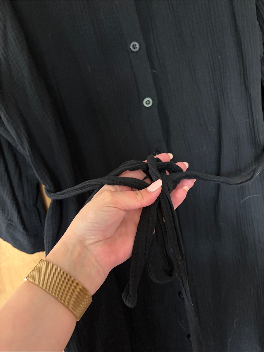 Redsky black gauze dress - Picture 4 of 6